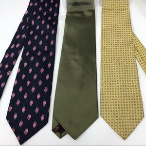 Lot of 3 Jos A Bank Mens Neck Ties Office Job NEW